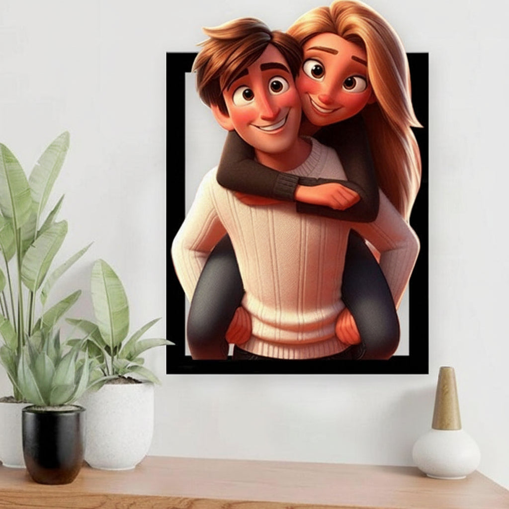 Cornice fotografica in legno personalizzata in arte da parete 3D per i tuoi momenti preferiti