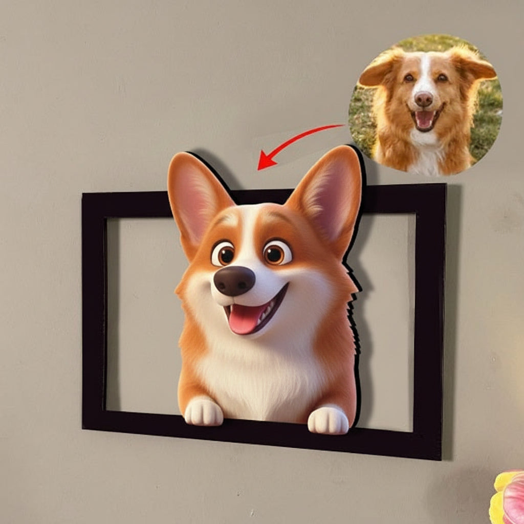Cornice fotografica in legno personalizzata in arte da parete 3D per i tuoi momenti preferiti