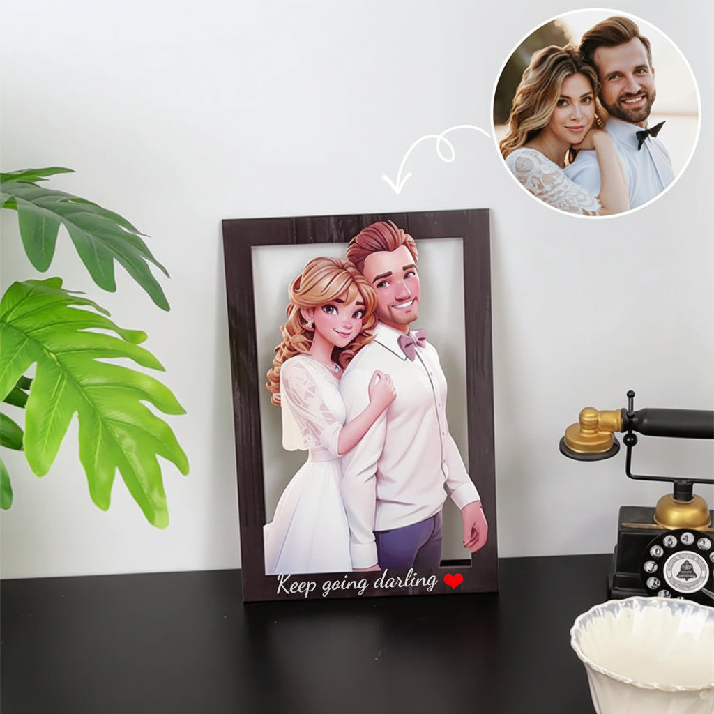 Cornice fotografica in legno personalizzata in arte da parete 3D per i tuoi momenti preferiti