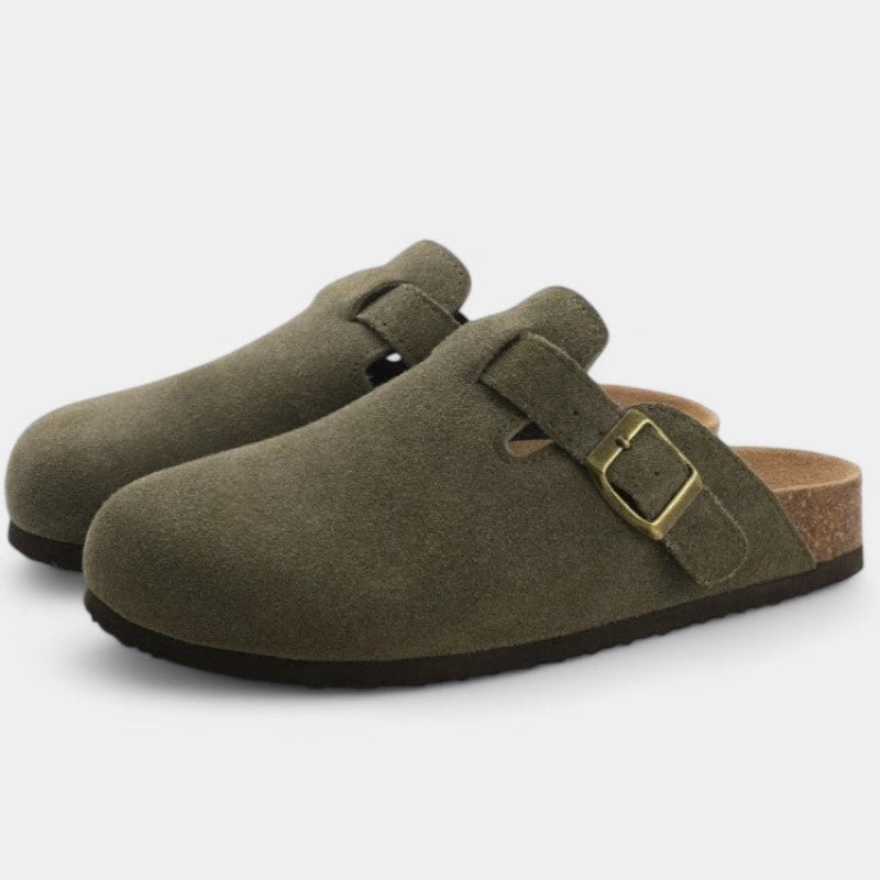 AeroForge Unisex Wildleder-Clogs mit gepolstertem Komfort