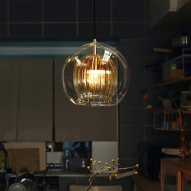 Lampa wisząca Nova Glass Bubble z ręcznie dmuchanymi podwójnymi kulami