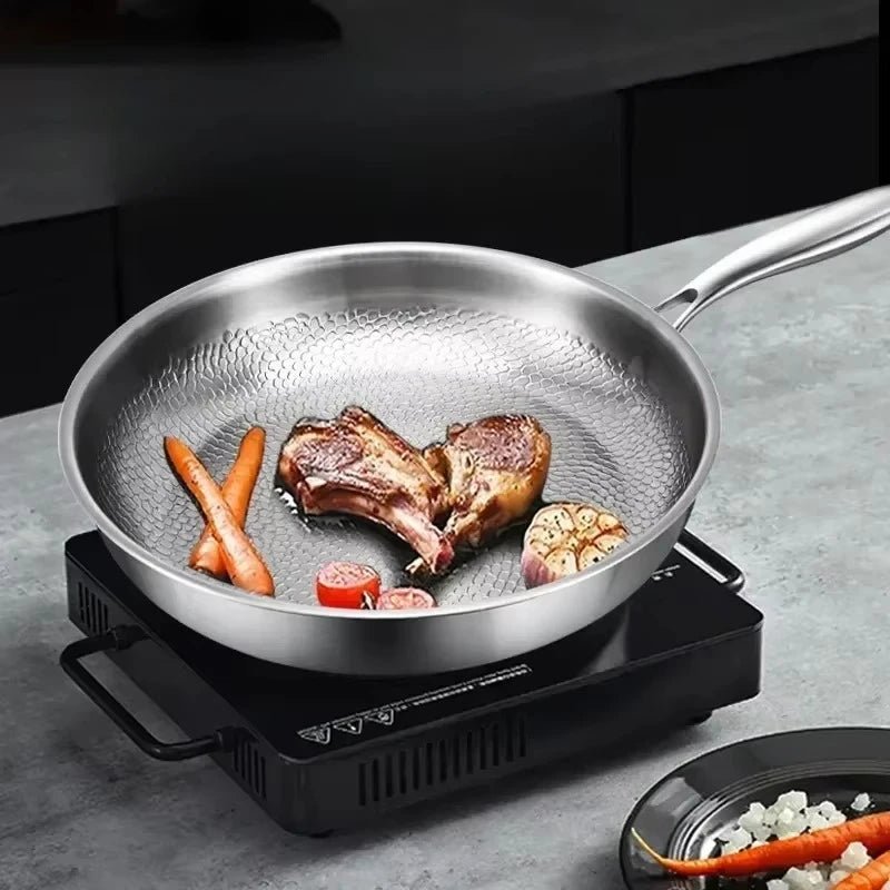 AurumForge Titanium Hammered Nonstick Frying Pan For Induction Cooking