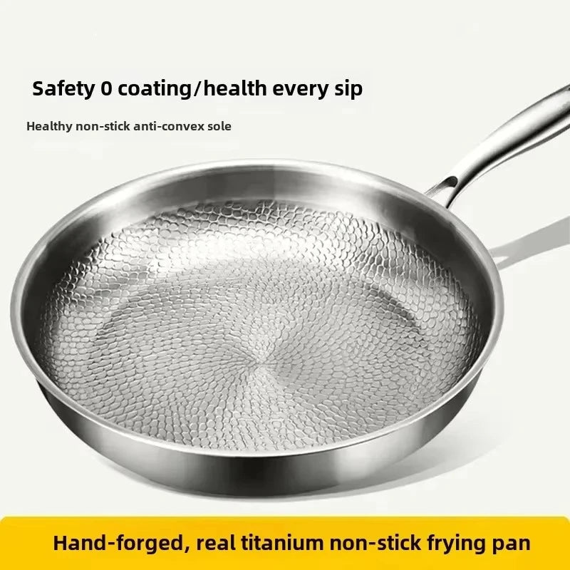 AurumForge Titanium Hammered Nonstick Frying Pan For Induction Cooking