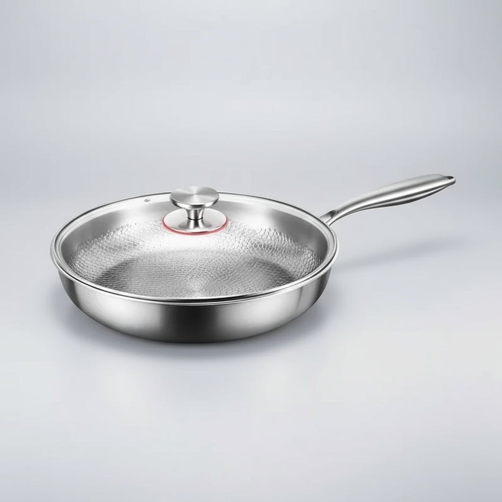 AurumForge Titanium Hammered Nonstick Frying Pan For Induction Cooking