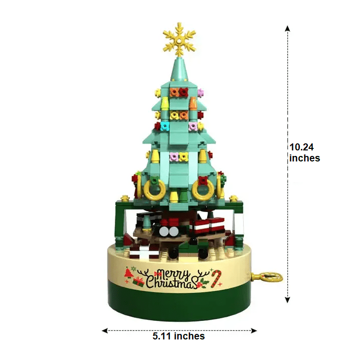 LumoTree Gör-det-själv Julmusiklåda med Träddesign och Vi önskar dig en God Jul
