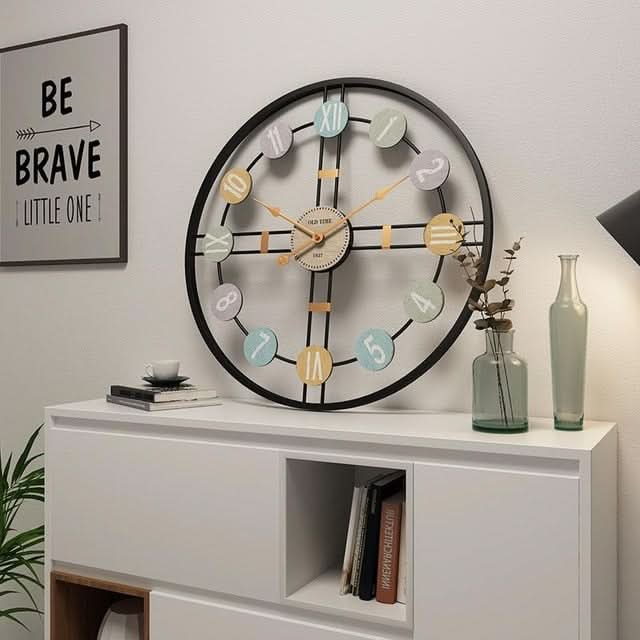 SereneTime Quiet Wall Clock For A Peaceful Living Space