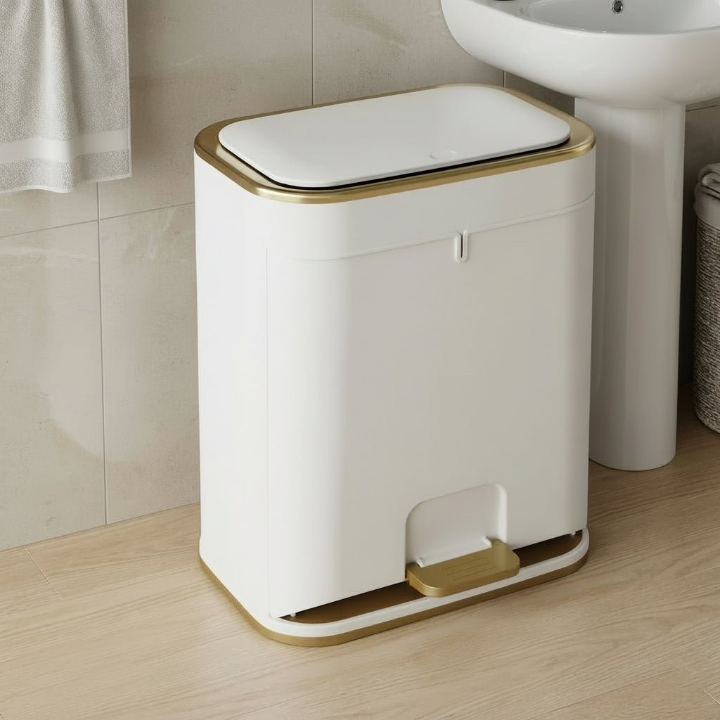 AeroBin Simple Bathroom Waste Bin With Smart Lid System