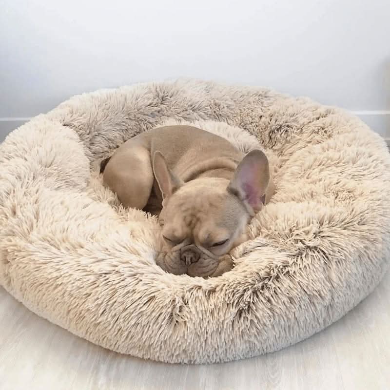 SerenePaws Beruhigendes Hundebett aus Kunstfell für entspannten und gemütlichen Schlaf