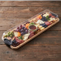Bamboo Charcuterie Board With Locking Lid And Serving Tray