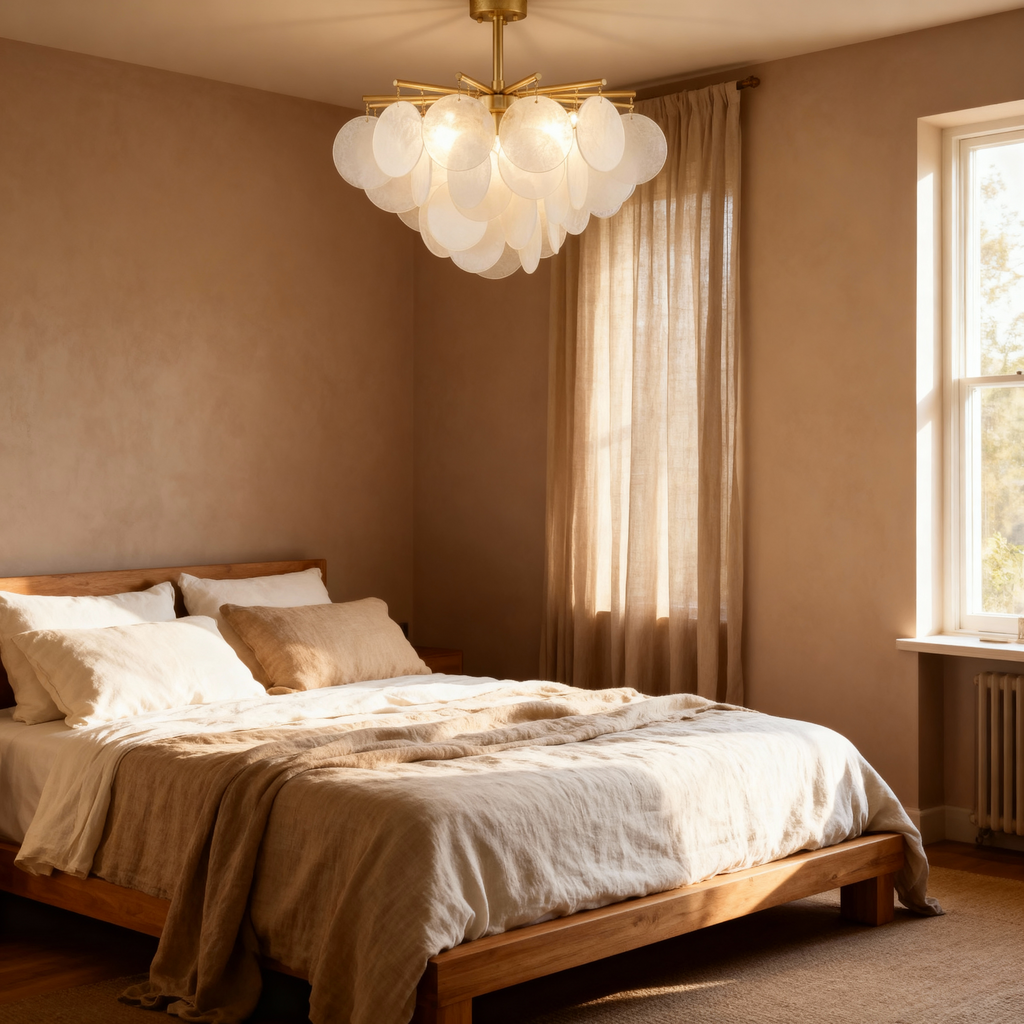 Lampa wisząca Lumina Grove w eleganckim nowoczesnym złotym stylu do jadalni