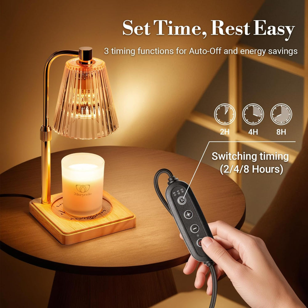 Lampada elettrica scaldacera per candele da tavolo