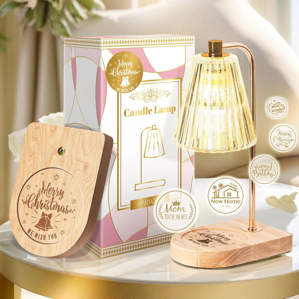 Lampada elettrica scaldacera per candele da tavolo