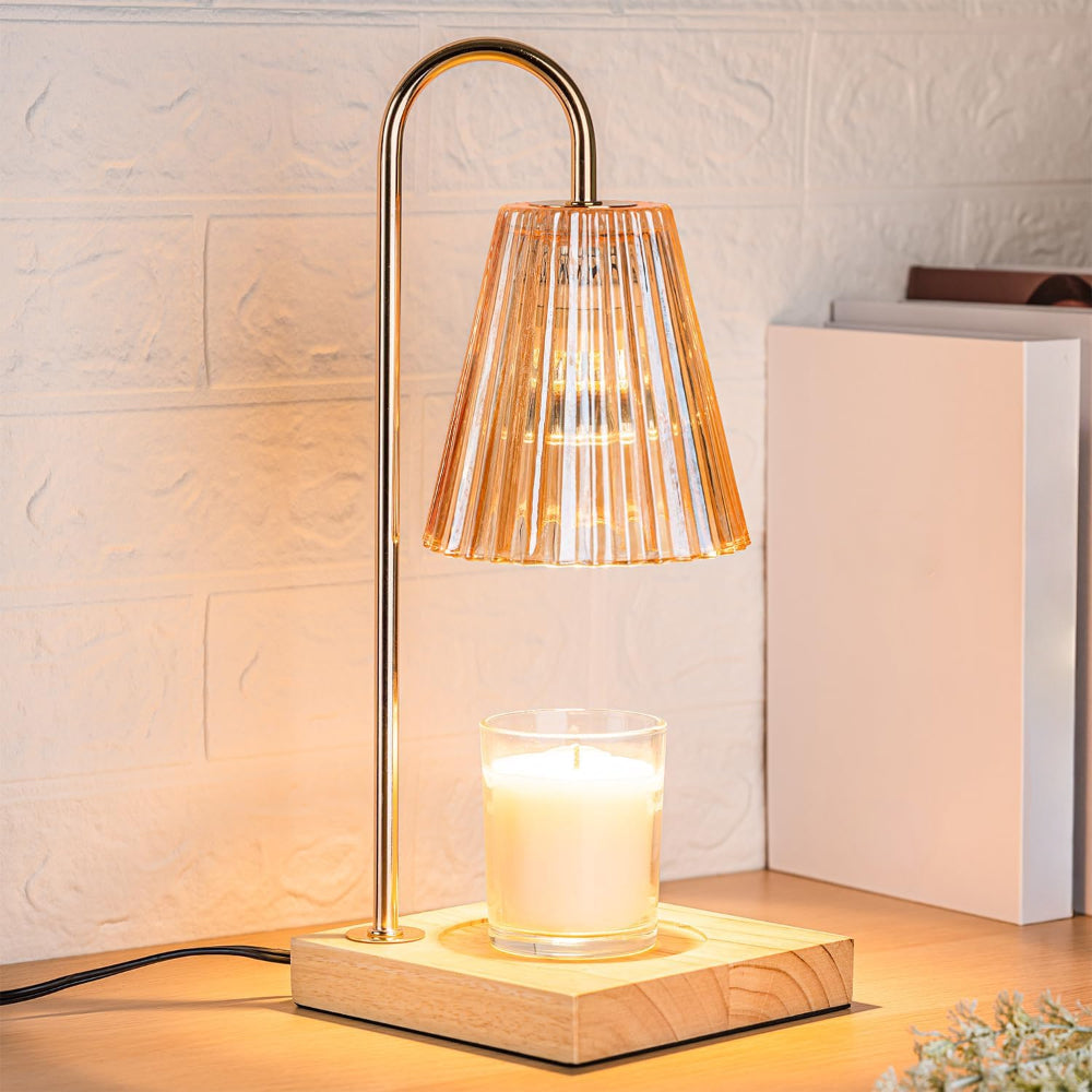 Lampada elettrica scaldacera per candele da tavolo
