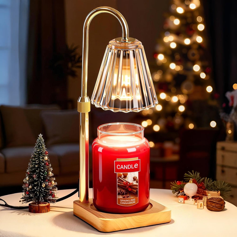 Lampada elettrica scaldacera per candele da tavolo