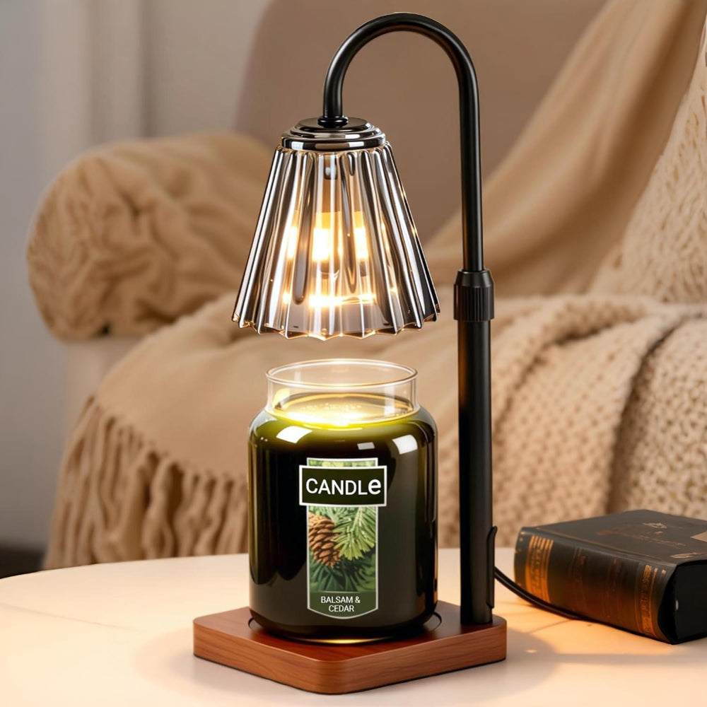 Lampada elettrica scaldacera per candele da tavolo