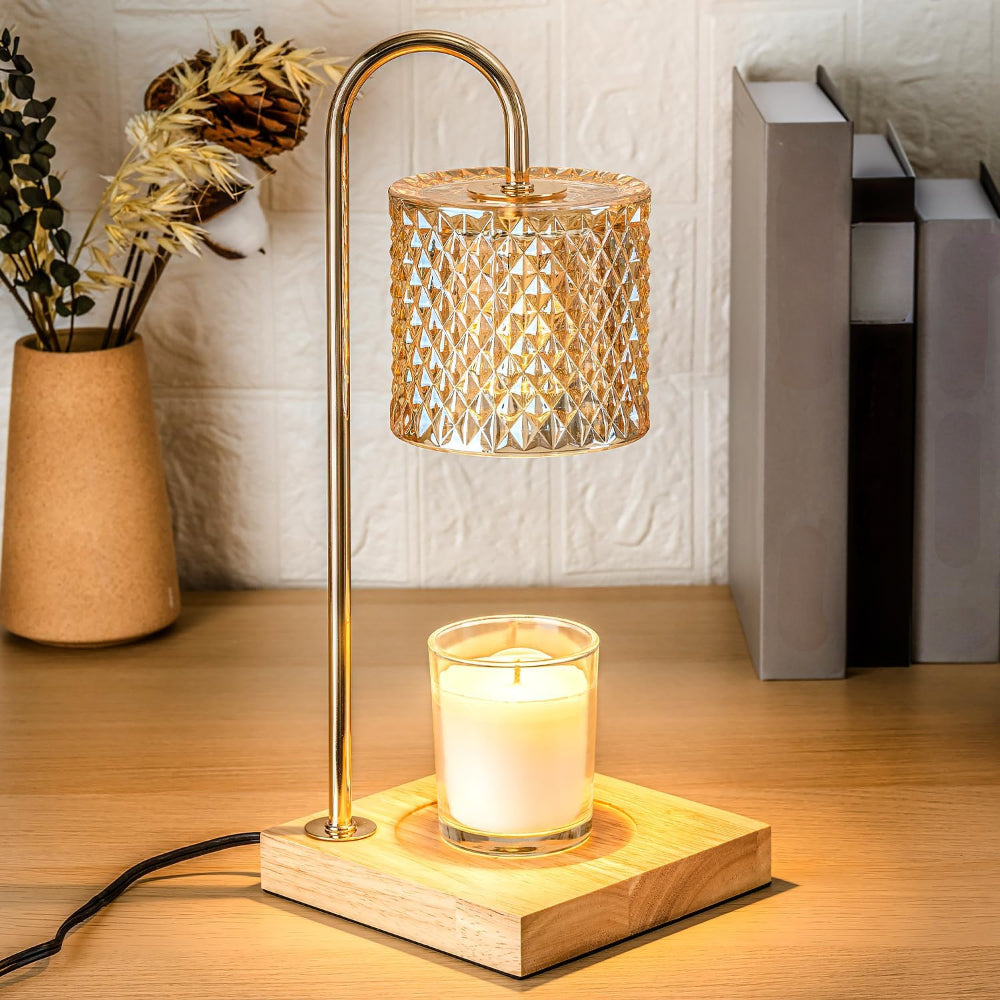 Lampada elettrica scaldacera per candele da tavolo