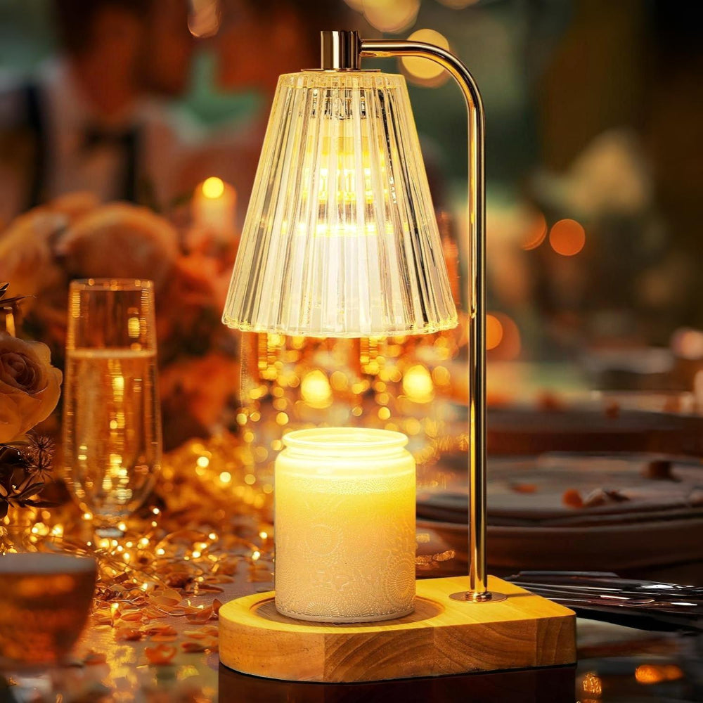 Lampada elettrica scaldacera per candele da tavolo