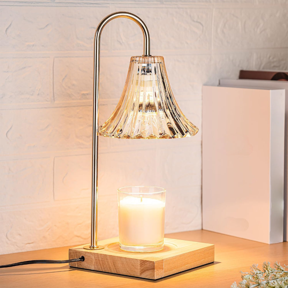 Lampada elettrica scaldacera per candele da tavolo