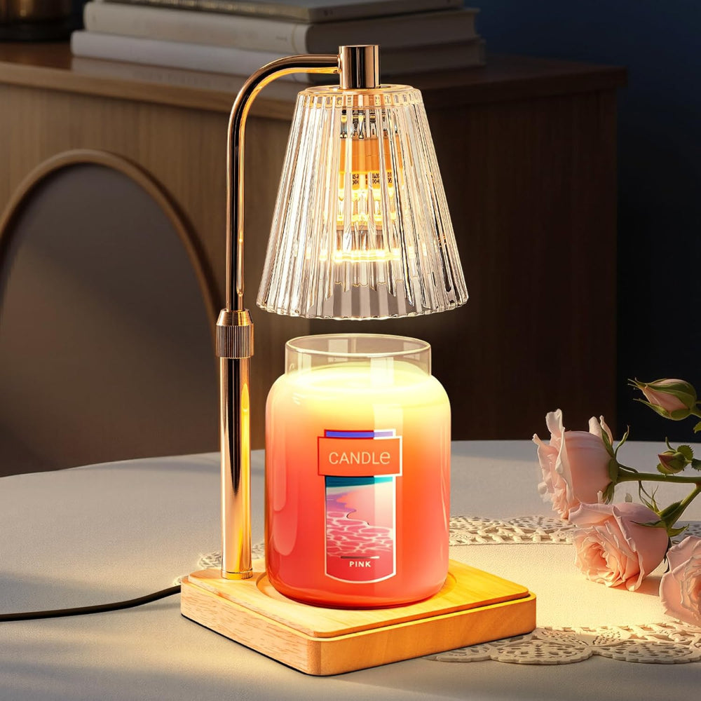 Lampada elettrica scaldacera per candele da tavolo