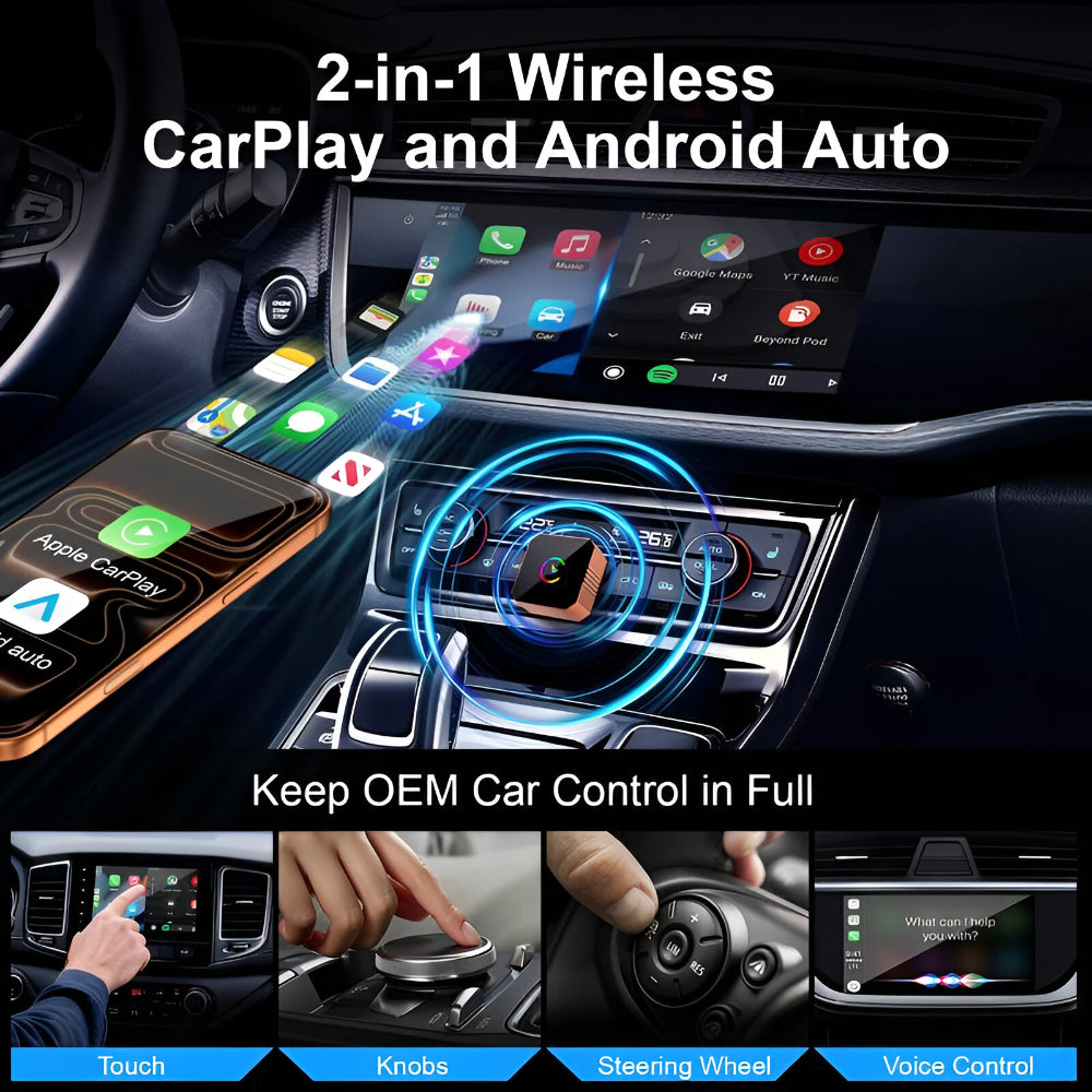 Bezdrátový adaptér USB pro připojení CarPlay do auta