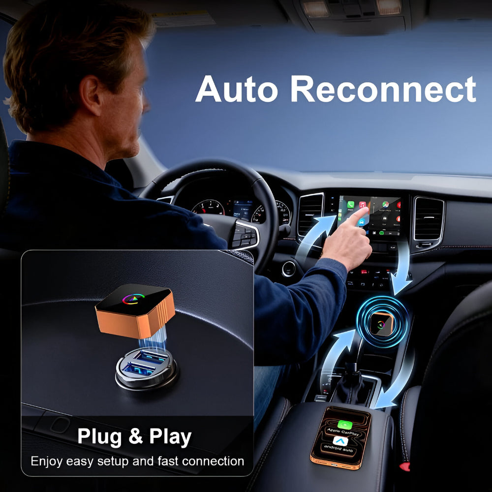 Bezdrátový adaptér USB pro připojení CarPlay do auta