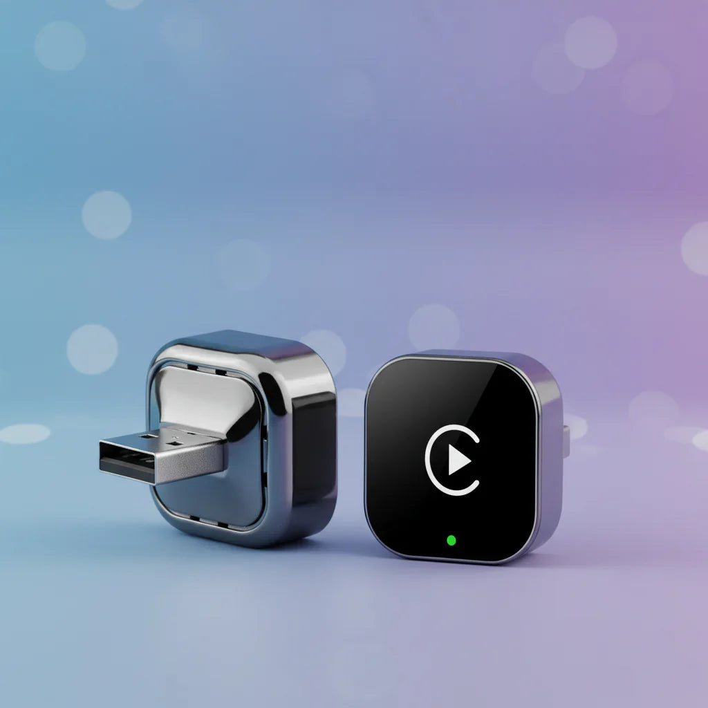 Adaptor wireless CarPlay și Android Auto pentru conectare USB plug and play