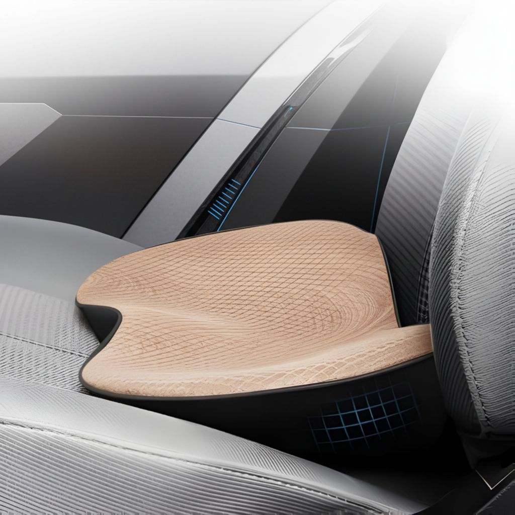 Memory Foam Car Seat Cushion Booster For Improved Driving Visibility