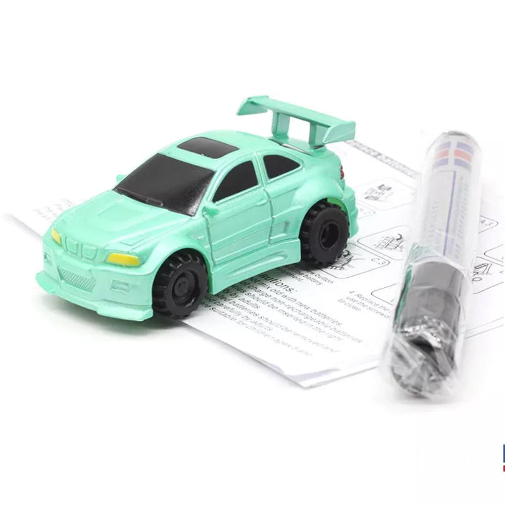 Toy Car Drawing Set With Inductive Line Tracking Playset
