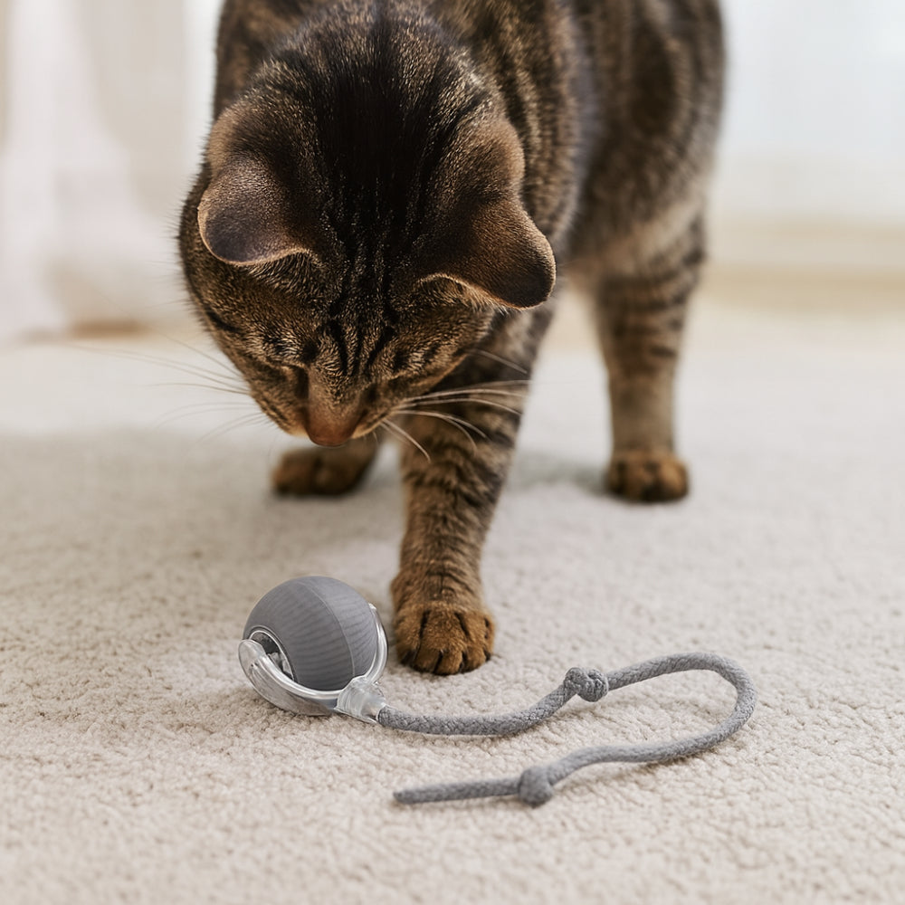 Chase Ball Cat Toy With Interactive Motion Design For Cats