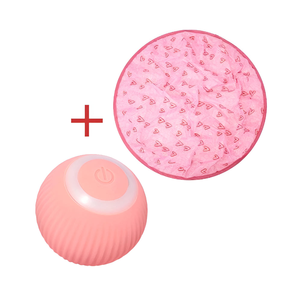 Conjunto de Brinquedos Interativos para Gatos com Tapete de Jogo e Bola Rolante
