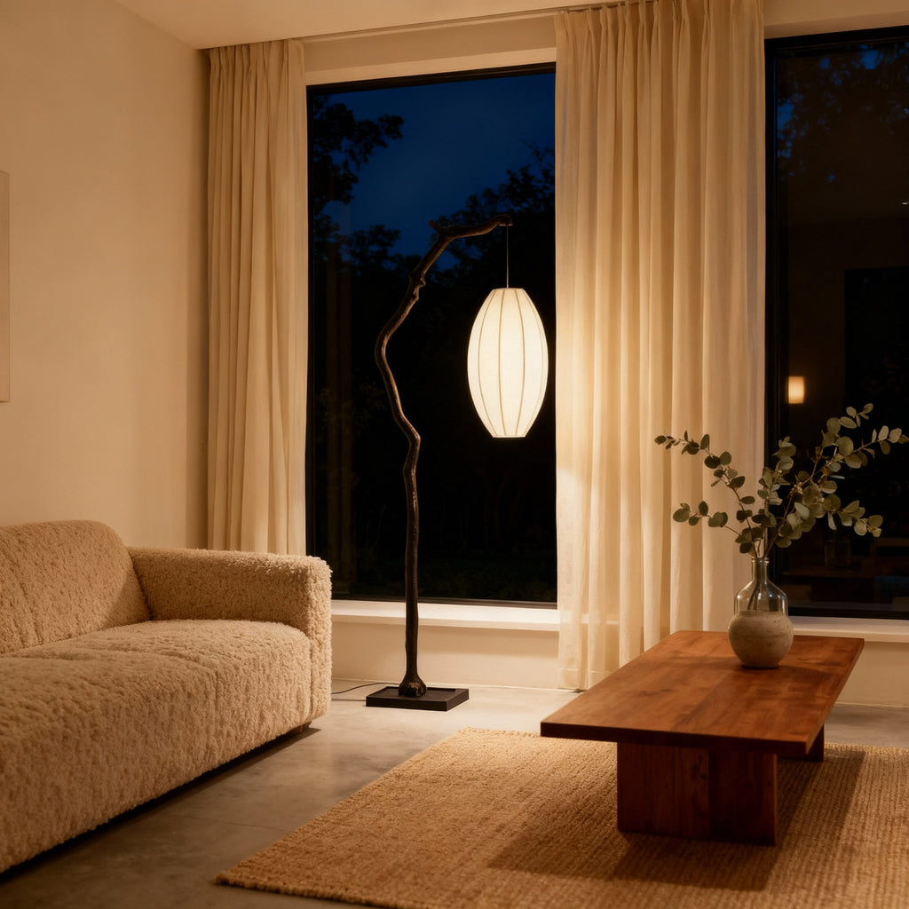 NovaLume Japandi Moderne Vloerlamp Voor Woonkamer