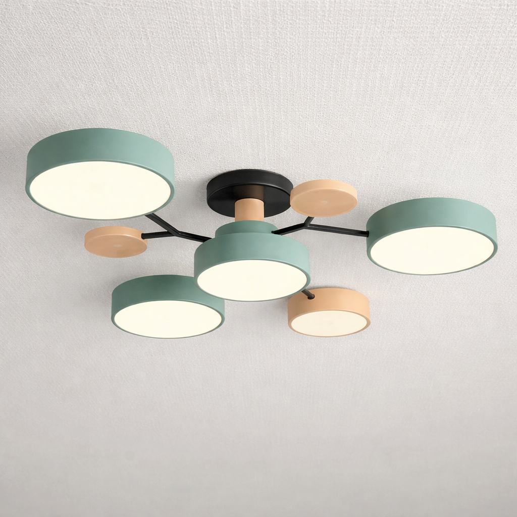 Modern LED Ceiling Light Fixture With Flush Mount Design