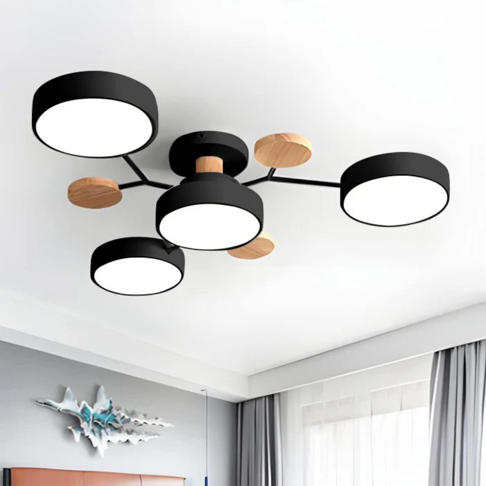 Modern LED Ceiling Light Fixture With Flush Mount Design