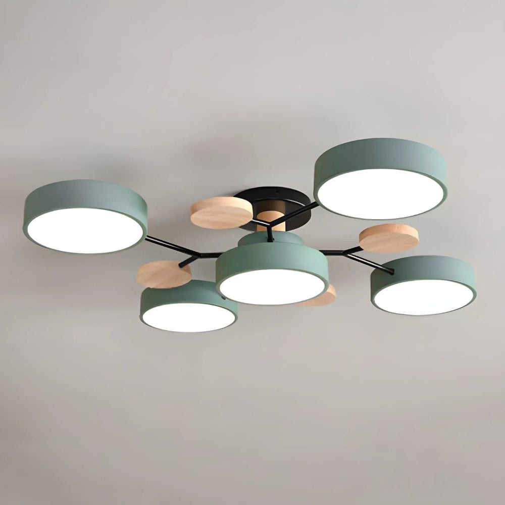 Modern LED Ceiling Light Fixture With Flush Mount Design