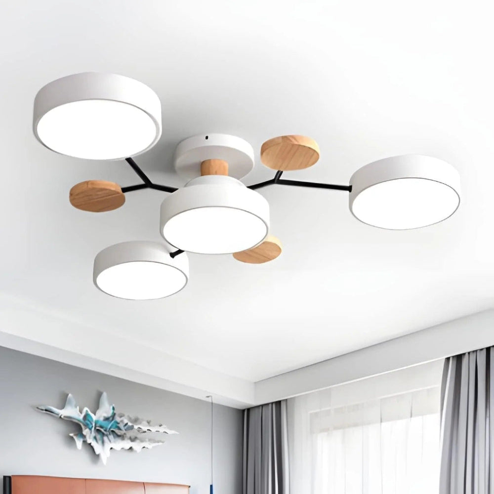 Modern LED Ceiling Light Fixture With Flush Mount Design