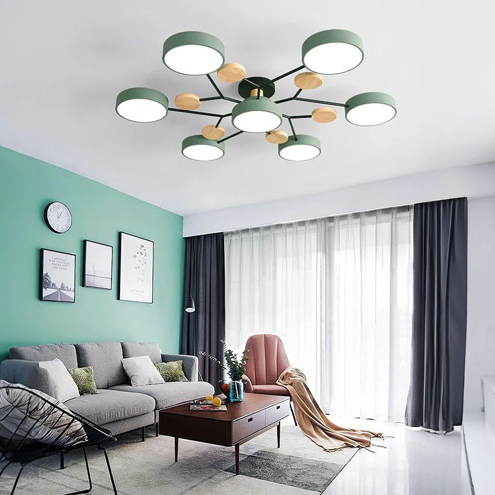 Modern LED Ceiling Light Fixture With Flush Mount Design