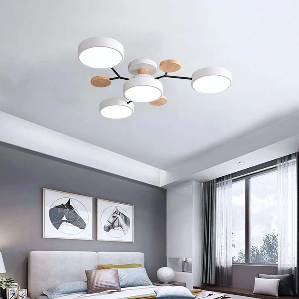 Modern LED Ceiling Light Fixture With Flush Mount Design