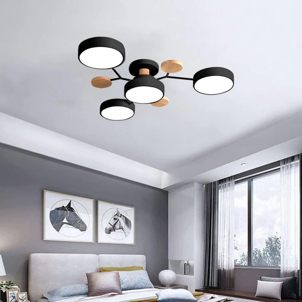 Modern LED Ceiling Light Fixture With Flush Mount Design