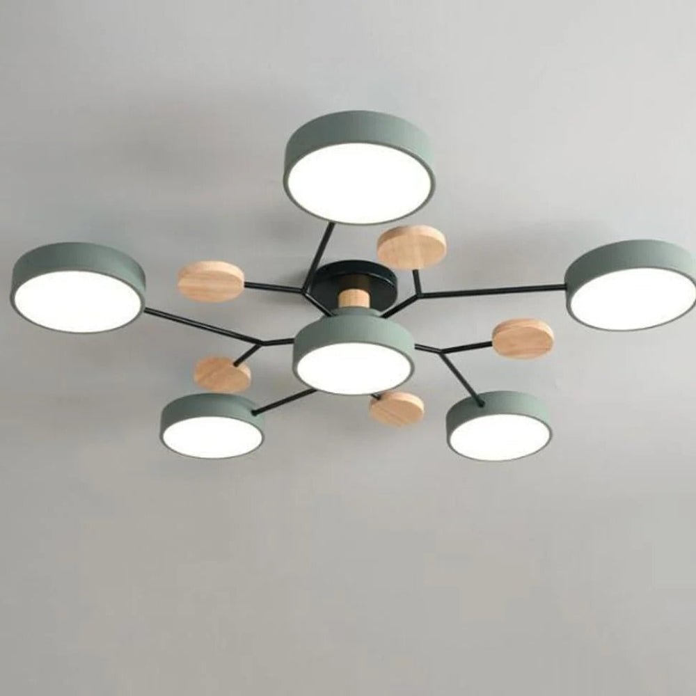 Modern LED Ceiling Light Fixture With Flush Mount Design