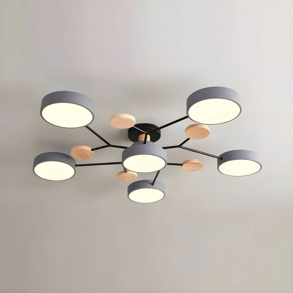 Modern LED Ceiling Light Fixture With Flush Mount Design