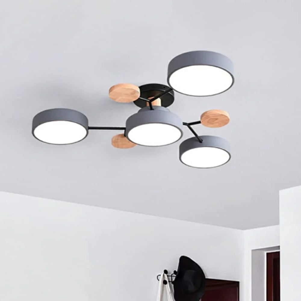 Modern LED Ceiling Light Fixture With Flush Mount Design