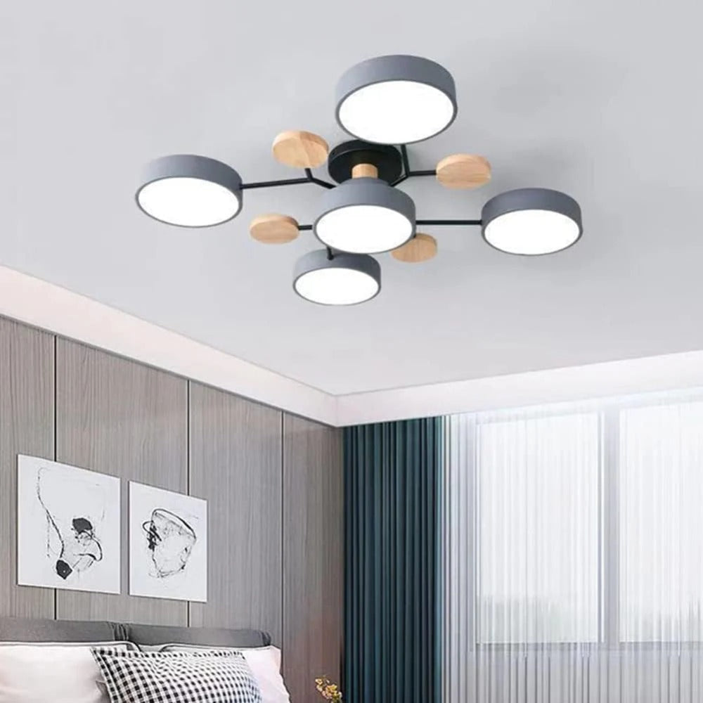 Modern LED Ceiling Light Fixture With Flush Mount Design