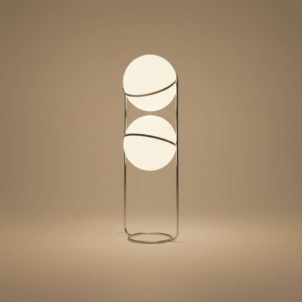 Nowoczesna szklana lampa wisząca AstraSphere z chromowanym wykończeniem