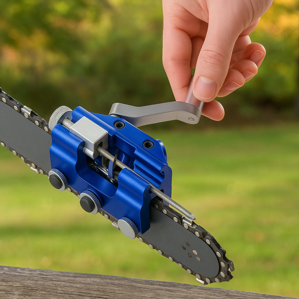 Chainsaw Chain Sharpening Jig With Guide Clamp For Precise Grinding
