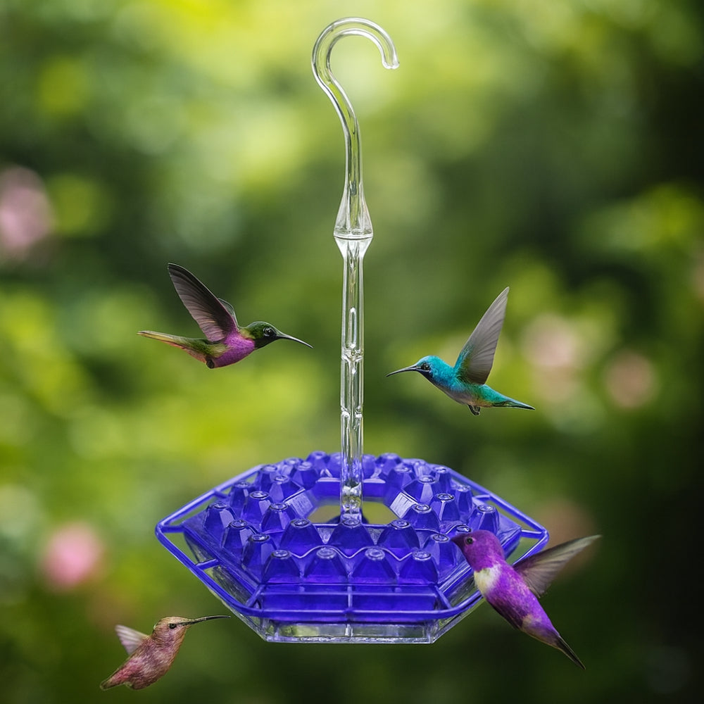 Kolibri-Nektarspender zum Aufhängen im Gartenbereich