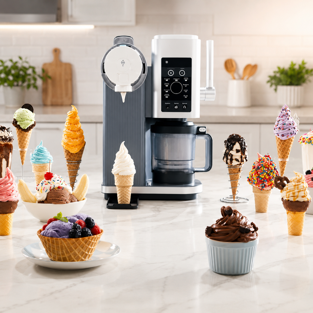 Home Dessert Maker For Ice Cream, Frozen Yogurt, And Sorbet