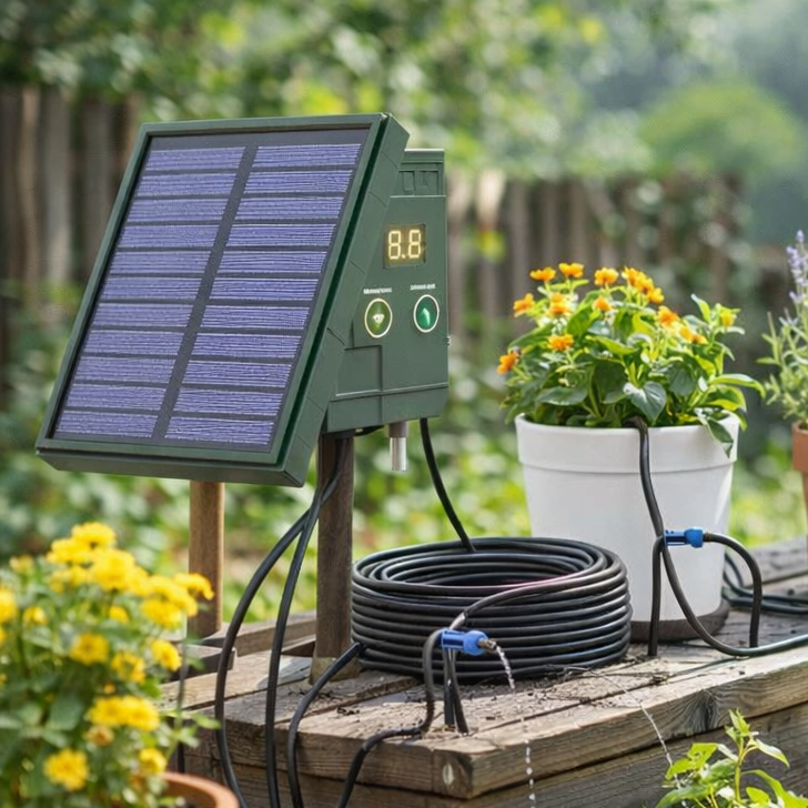 AquaNova Smart Solar Powered Drip Irrigation System