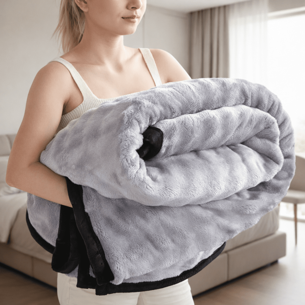CozyNest doppelseitige Plüsch-Fleece-Decke für Wärme und Weichheit