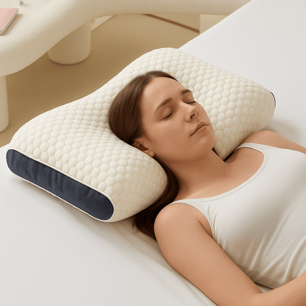 SpineEase Ergonomic Orthopedic Pillow For Neck And Back Support