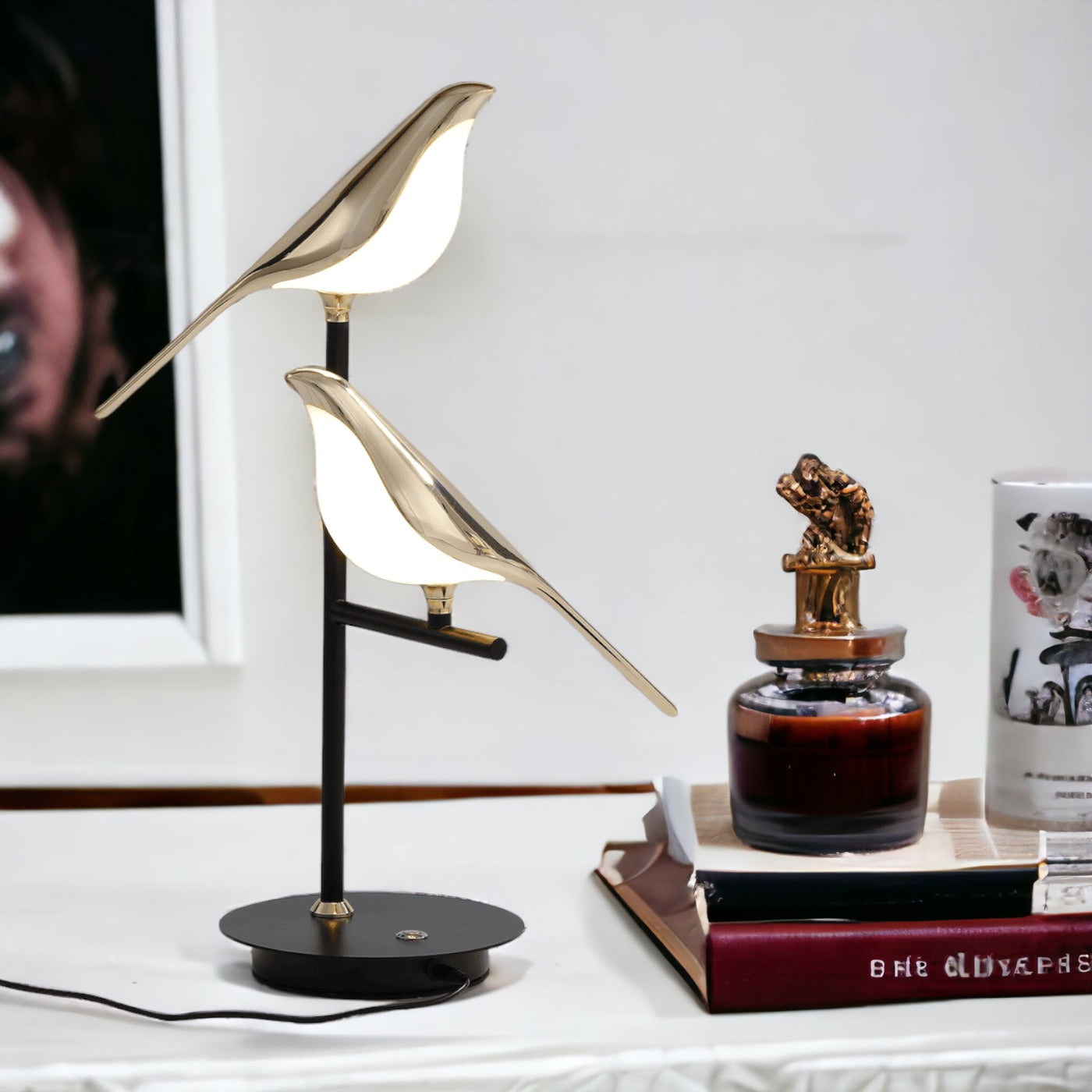 Golden Birdlight seinävalaisin moderni pohjoismainen LED-seinävalaisin